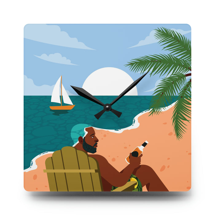 "Summer '93" Acrylic Wall Clock