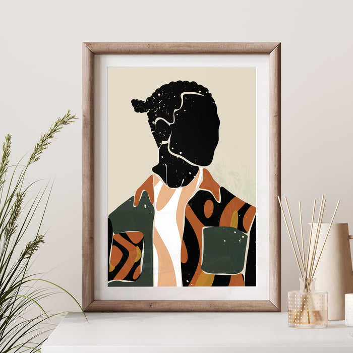"Black Hair No. 17" Print