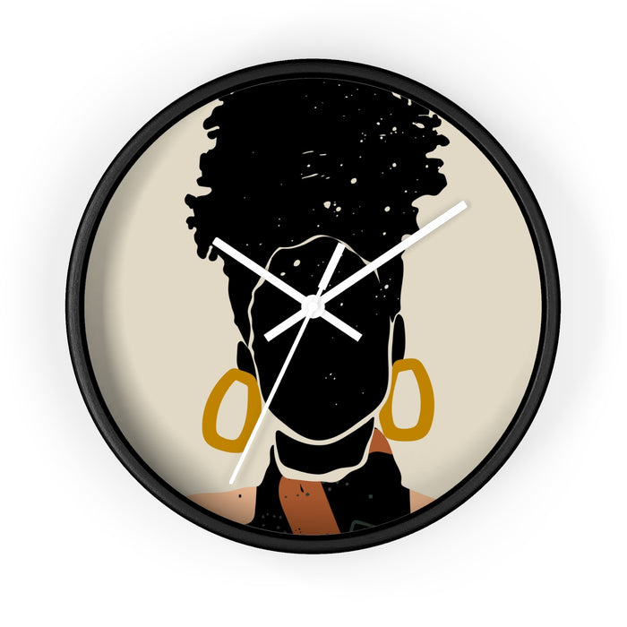 "Black Hair" Wall clock - DomoINK