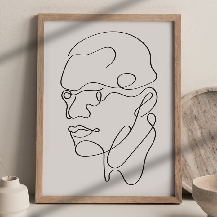 "Line in Black No. 5" Print - DomoINK