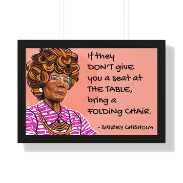 "Shirley Chisholm" Framed Art Print DomoINK Poster.
