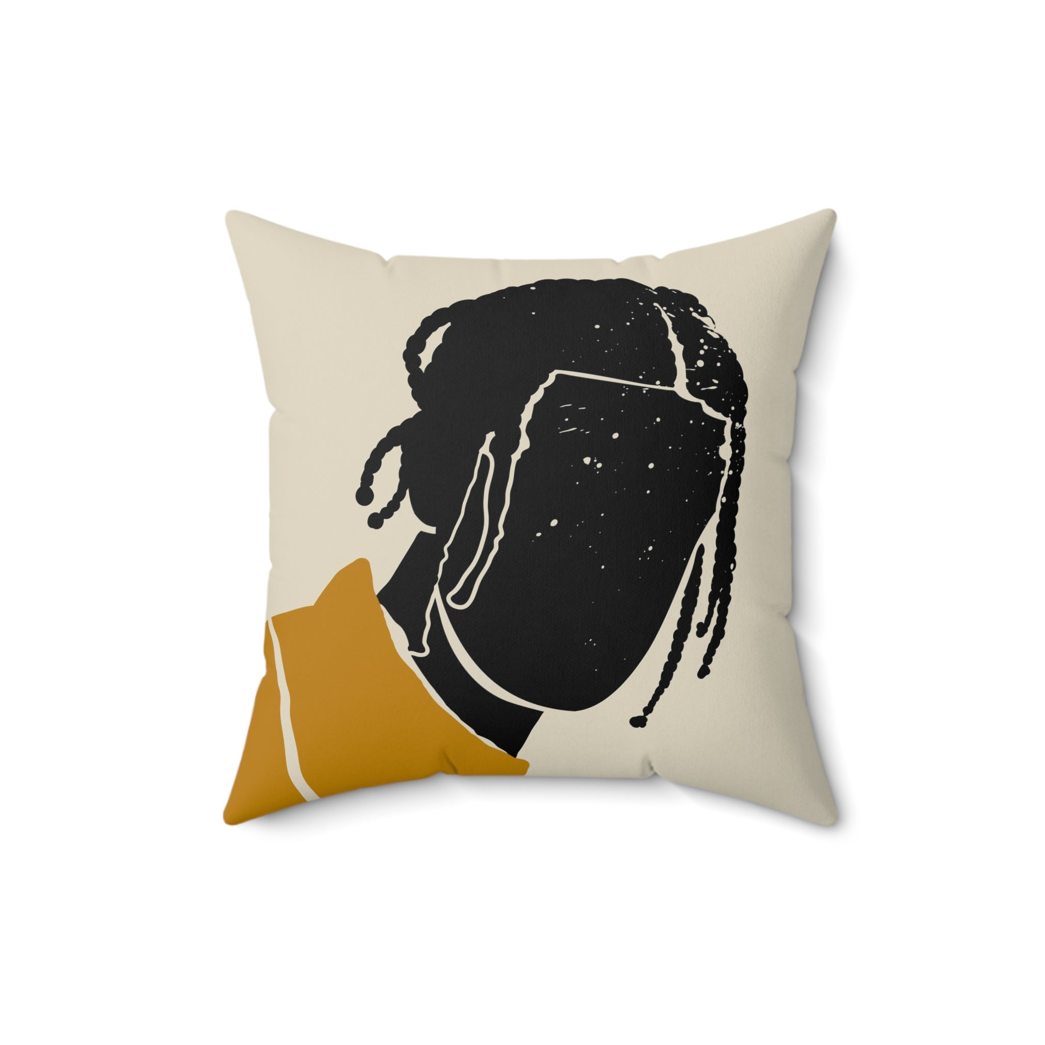 "Black Hair No. 1" Pillow
