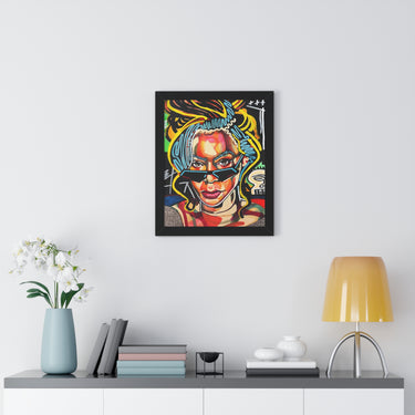 "Alien Superstar" Framed Art Print DomoINK Poster.