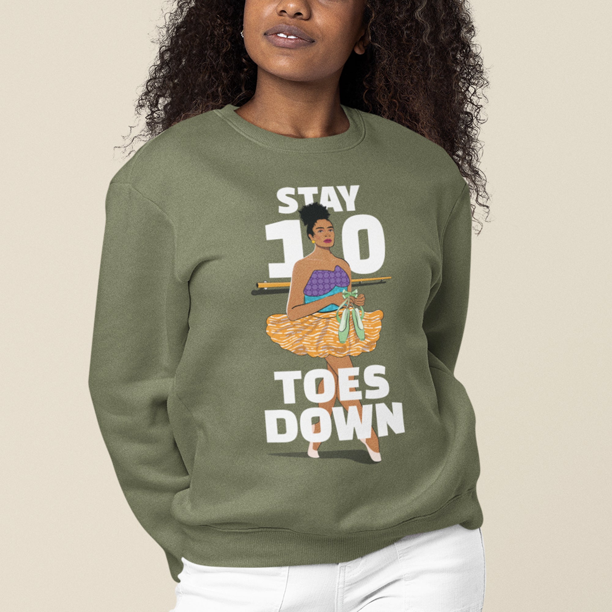 "Stay 10 Toes Down" Unisex Sweatshirt
