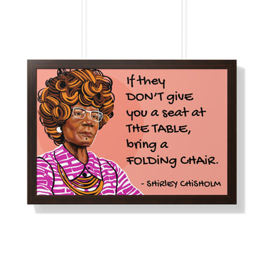 "Shirley Chisholm" Framed Art Print DomoINK Poster.