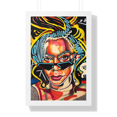 "Alien Superstar" Framed Art Print DomoINK Poster.