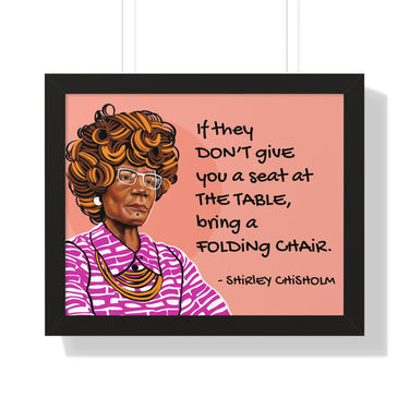 "Shirley Chisholm" Framed Art Print DomoINK Poster.