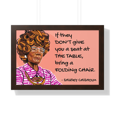 "Shirley Chisholm" Framed Art Print DomoINK Poster.