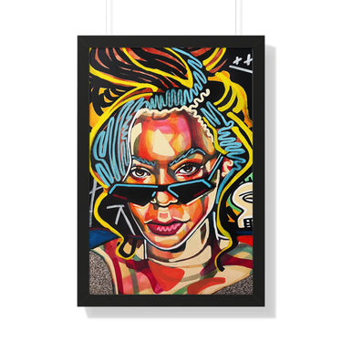 "Alien Superstar" Framed Art Print DomoINK Poster.