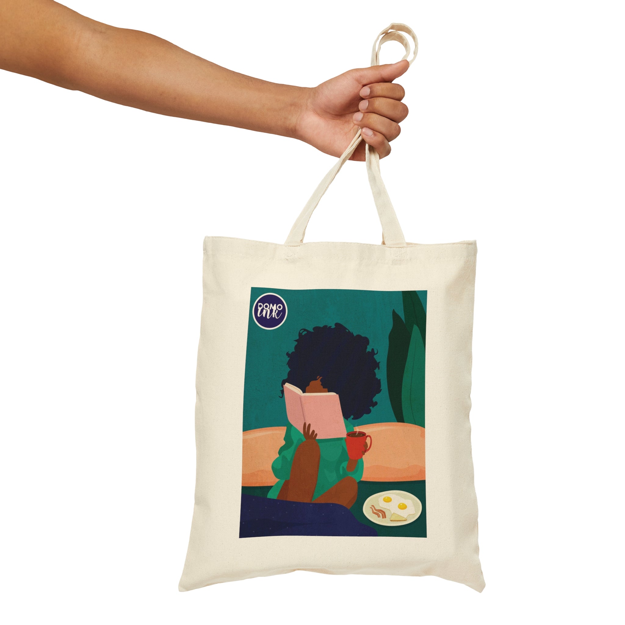 "Stay Home No. 5" Cotton Canvas Tote Bag