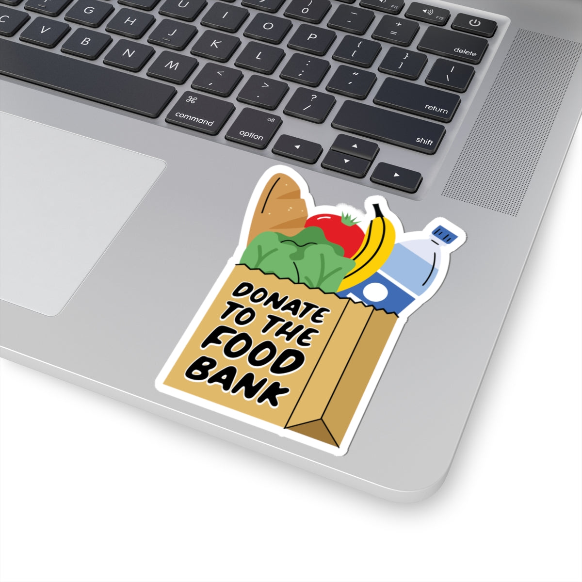 "Donate To The Food Bank" Sticker