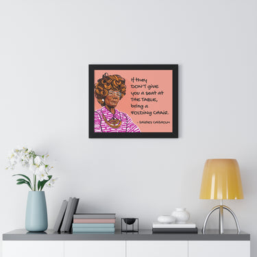 "Shirley Chisholm" Framed Art Print DomoINK Poster.