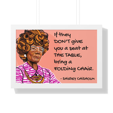 "Shirley Chisholm" Framed Art Print DomoINK Poster.