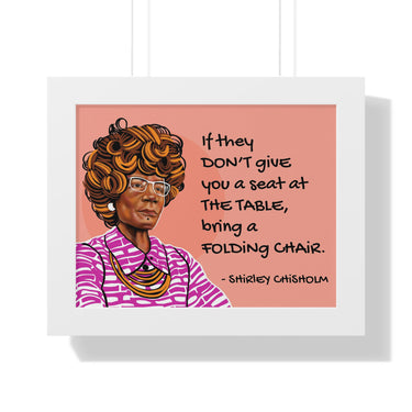 "Shirley Chisholm" Framed Art Print DomoINK Poster.