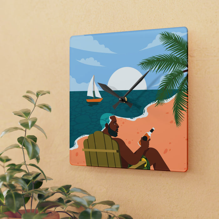 "Summer '93" Acrylic Wall Clock
