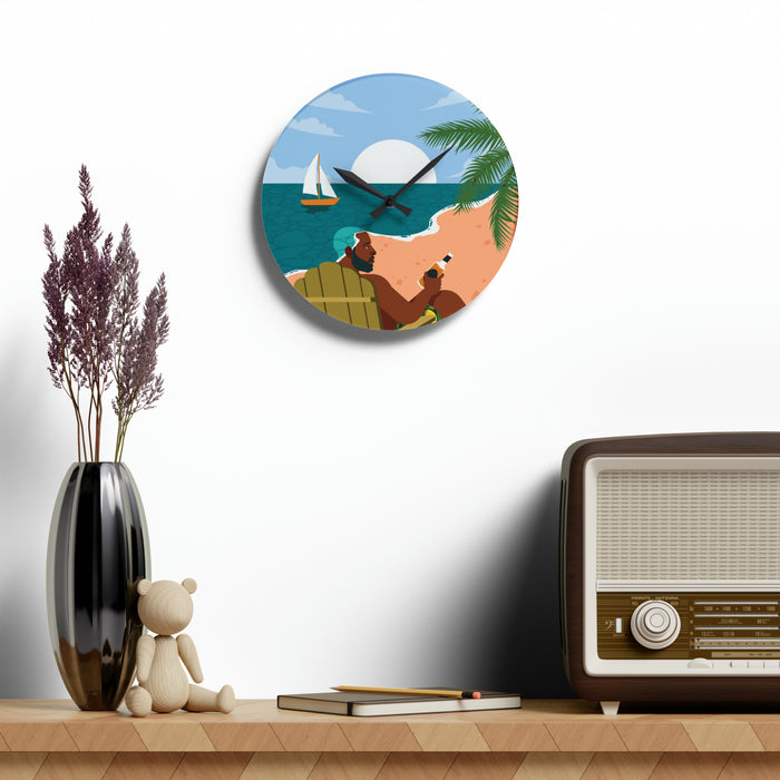 "Summer '93" Acrylic Wall Clock