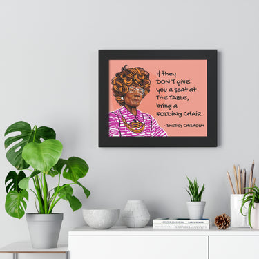"Shirley Chisholm" Framed Art Print DomoINK Poster.