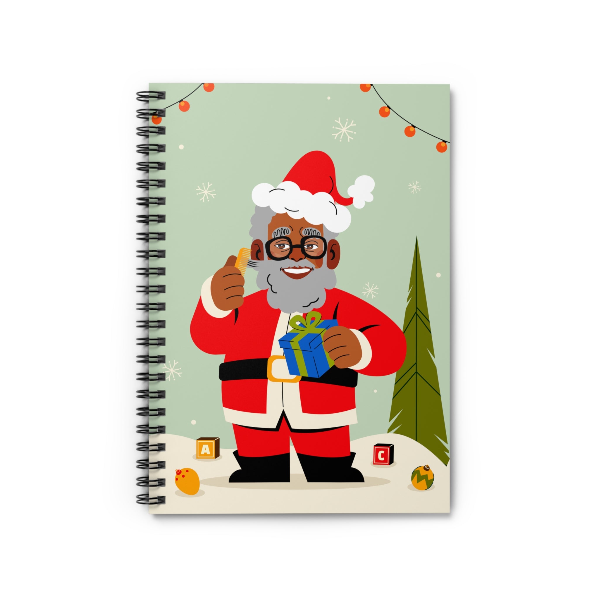 "Santa Frost" Spiral Notebook