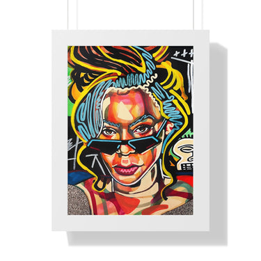 "Alien Superstar" Framed Art Print DomoINK Poster.