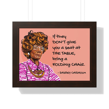 "Shirley Chisholm" Framed Art Print DomoINK Poster.