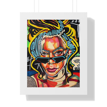"Alien Superstar" Framed Art Print DomoINK Poster.