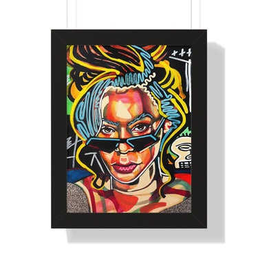 "Alien Superstar" Framed Art Print DomoINK Poster.