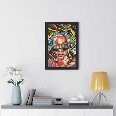 "Alien Superstar" Framed Art Print DomoINK Poster.