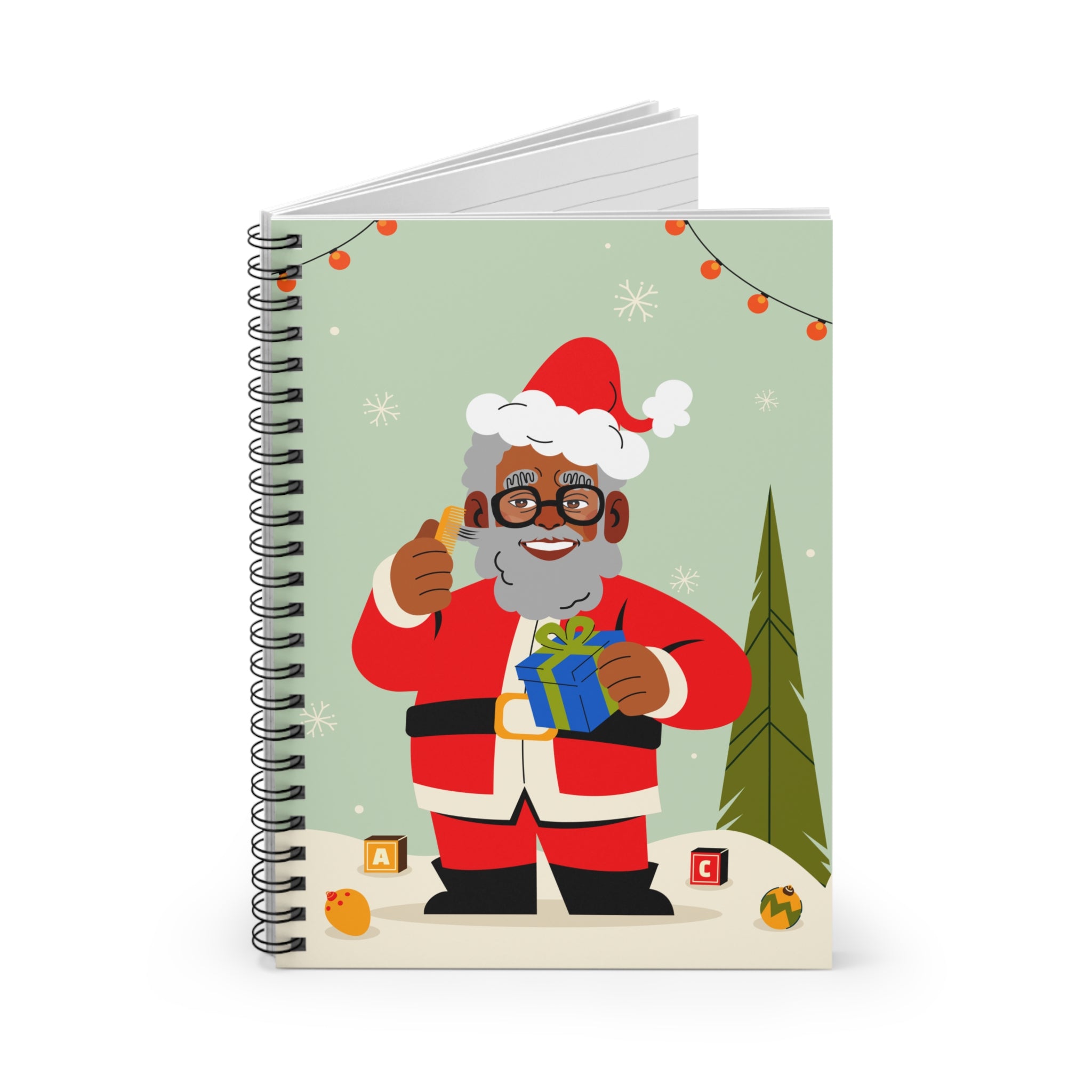 "Santa Frost" Spiral Notebook