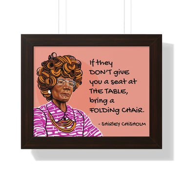 "Shirley Chisholm" Framed Art Print DomoINK Poster.