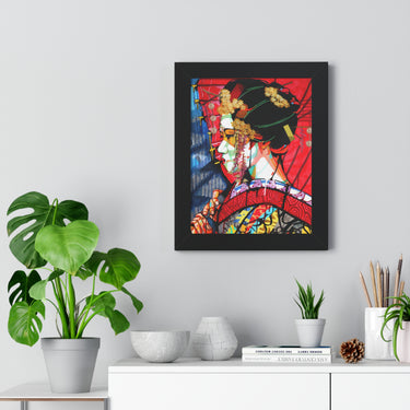 "Geisha" Framed Art Print DomoINK Poster.