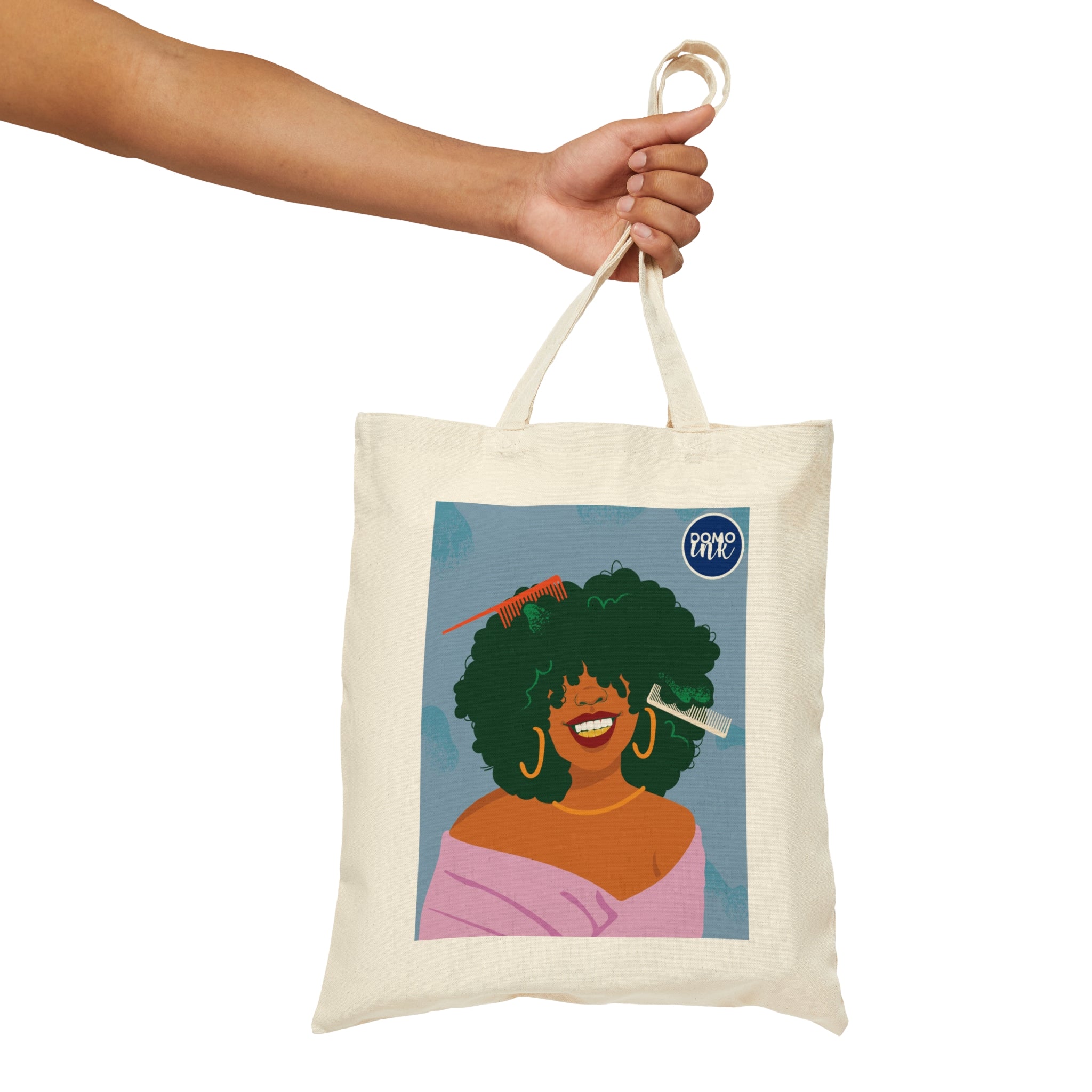 "Gold Teeth Shawty" Cotton Canvas Tote Bag