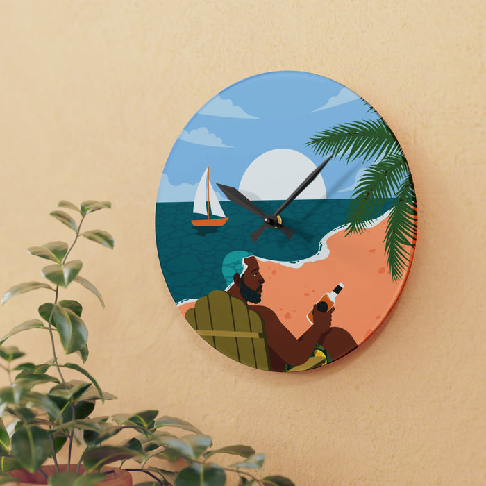"Summer '93" Acrylic Wall Clock