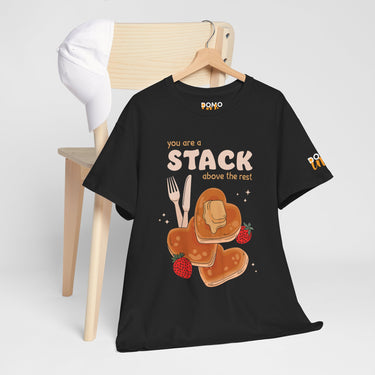 "Stack Above The Rest" Unisex Cotton Tee DomoINK T-Shirt.