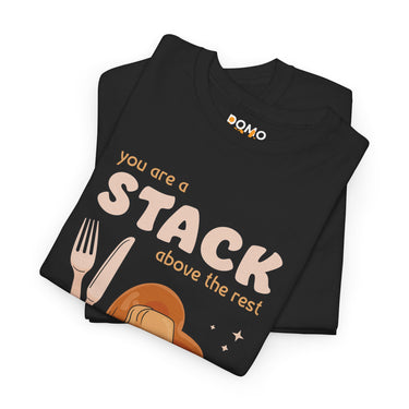 "Stack Above The Rest" Unisex Cotton Tee DomoINK T-Shirt.