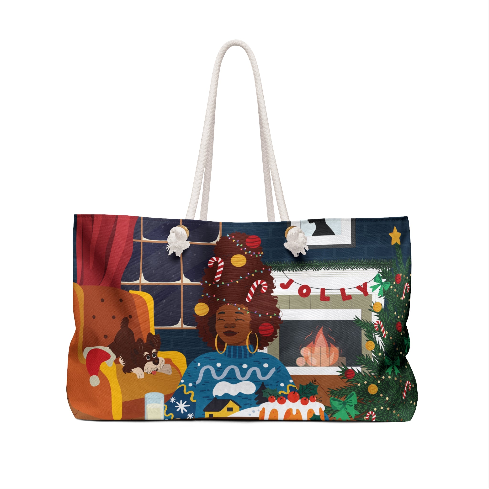 "Let It Snow" Weekender Bag