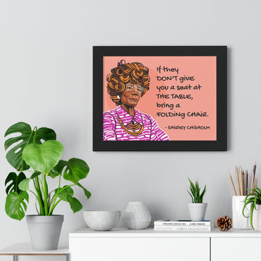 "Shirley Chisholm" Framed Art Print DomoINK Poster.