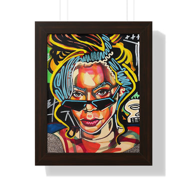 "Alien Superstar" Framed Art Print DomoINK Poster.