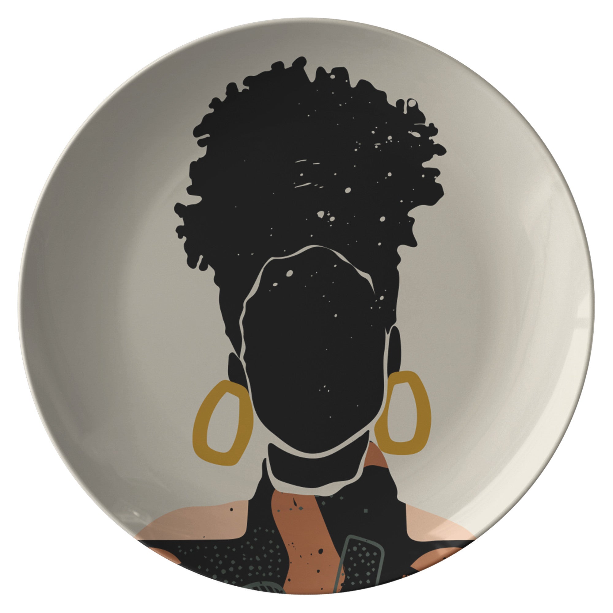 "Black Hair No. 15" Plate