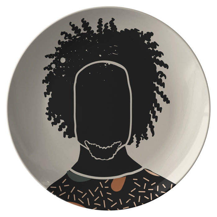 "Black Hair No. 9" Plate