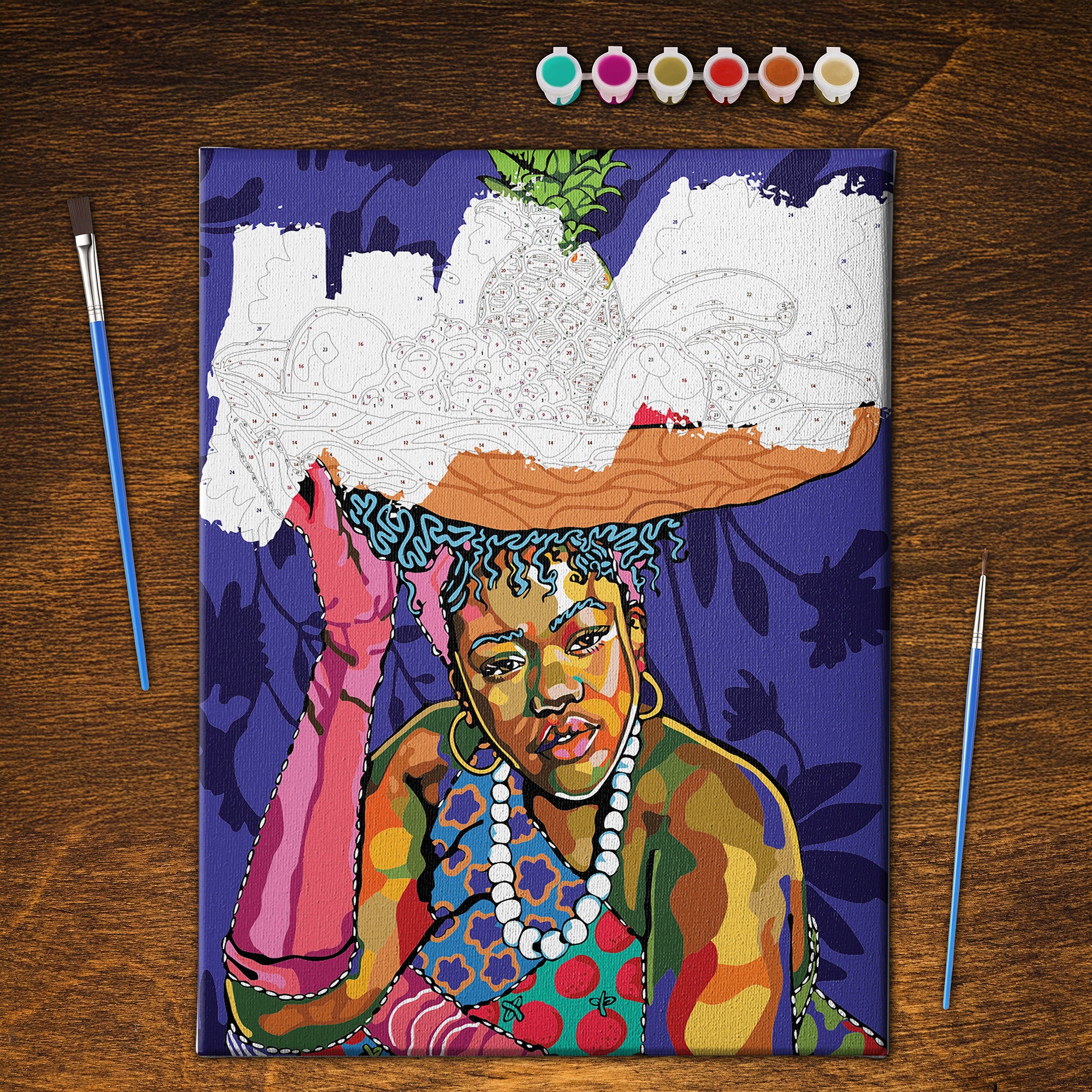 "Blacker The Berry" Paint-By-Number Kit DomoINK .
