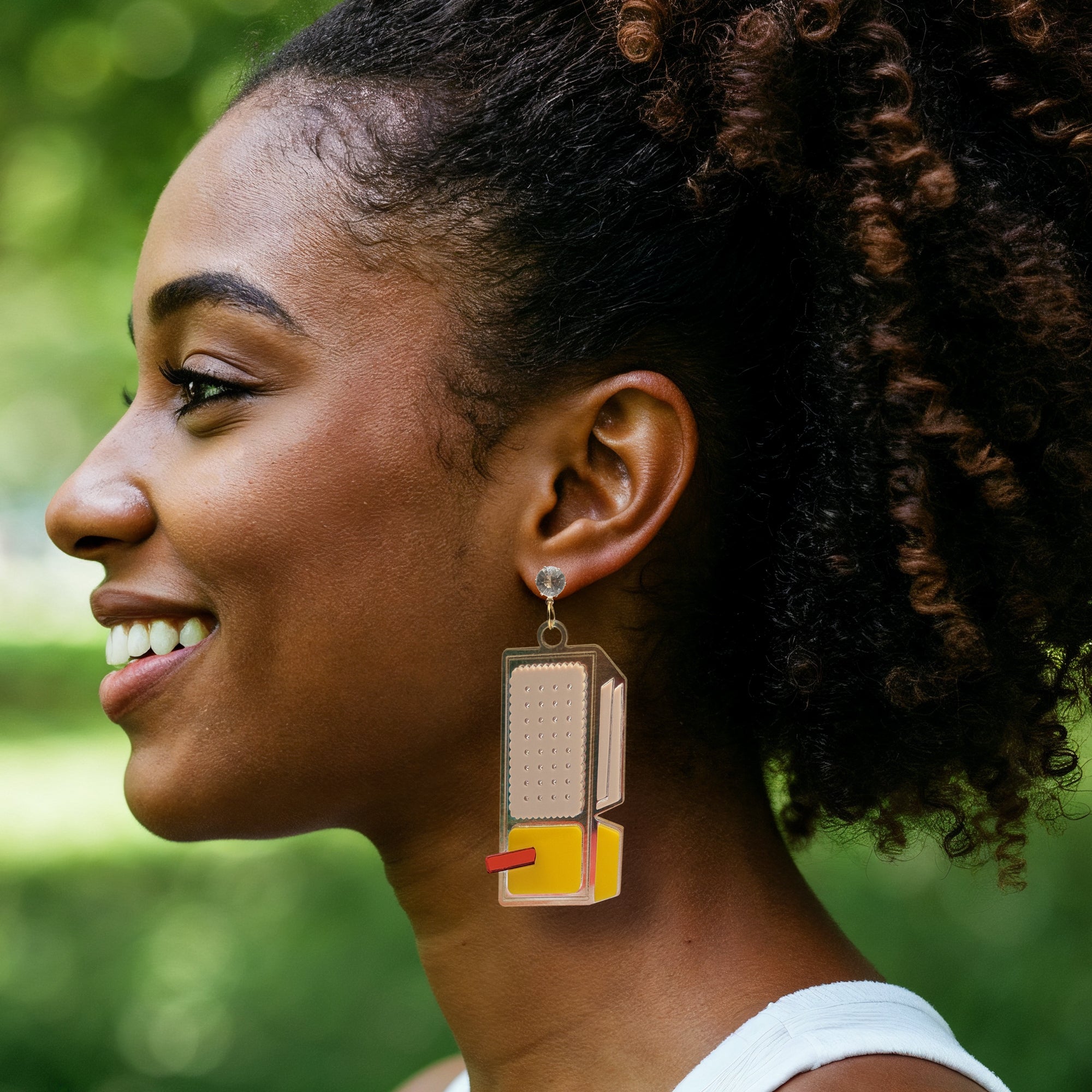 "Cheese N' Crackers" Earrings