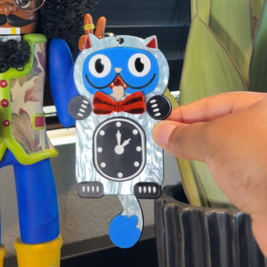 "Kitty Tock" Keychain DomoINK .