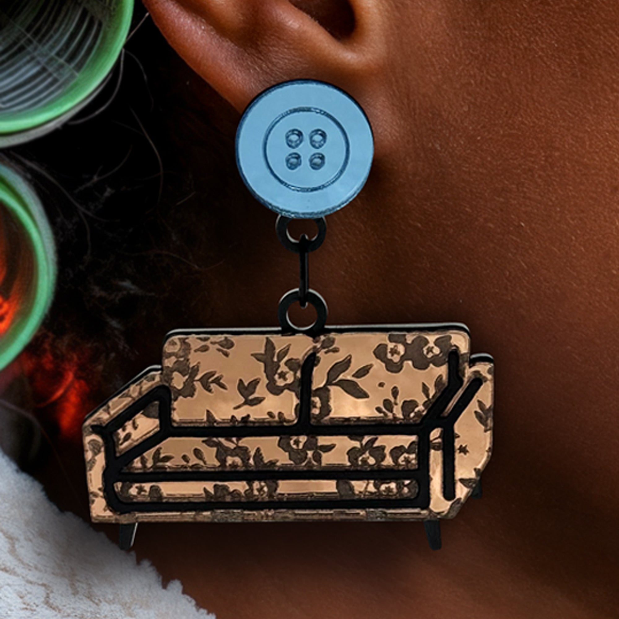 "Granny's Couch" Earrings