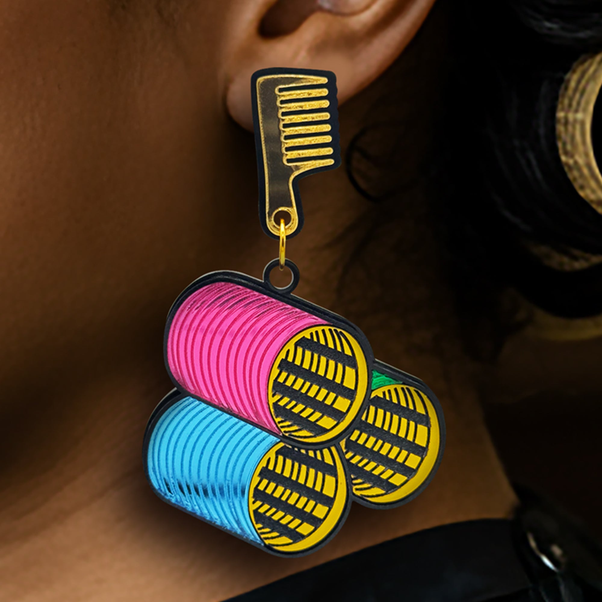 "Press N' Curl" Earrings