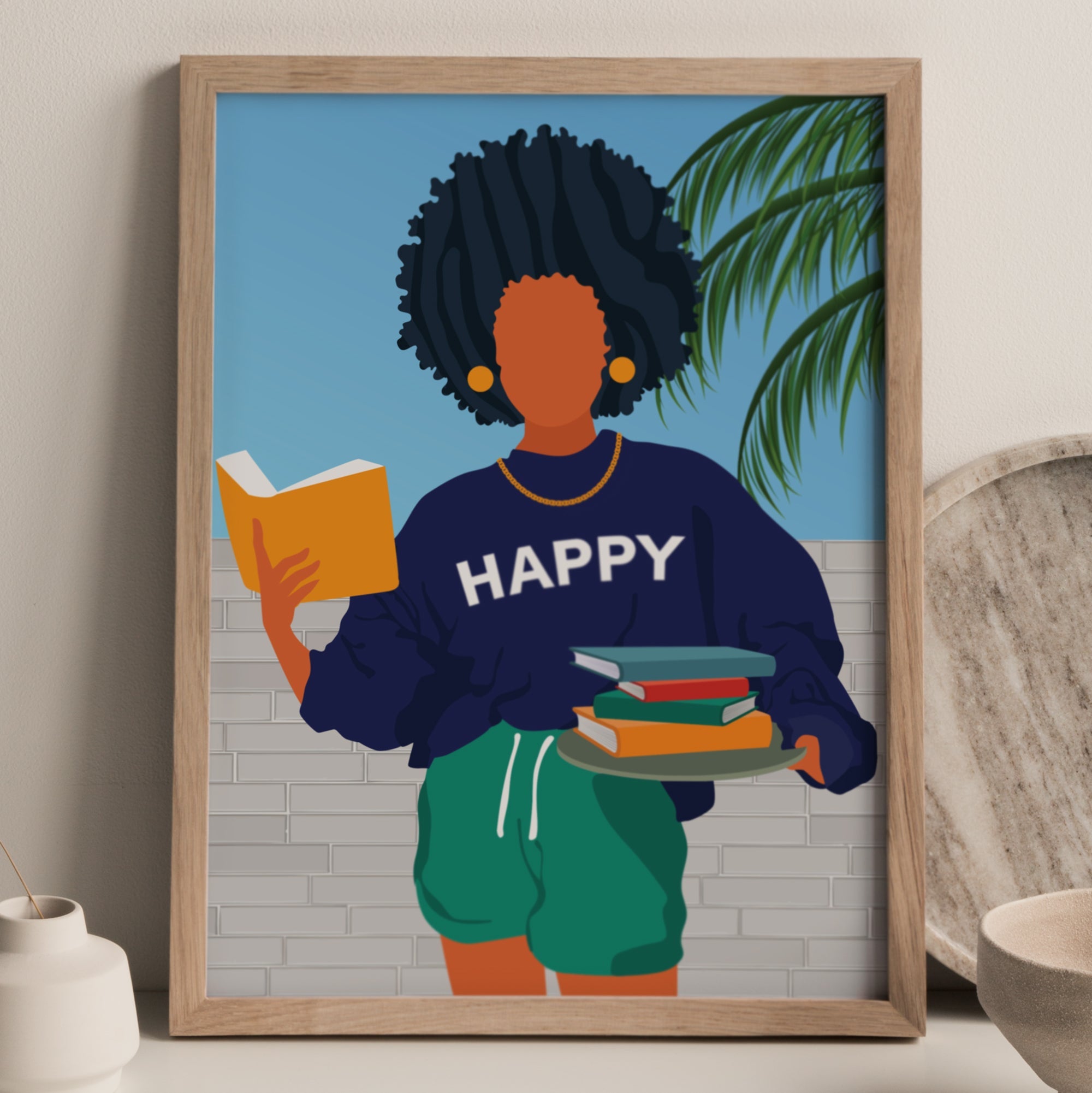 "Happy" Print - DomoINK