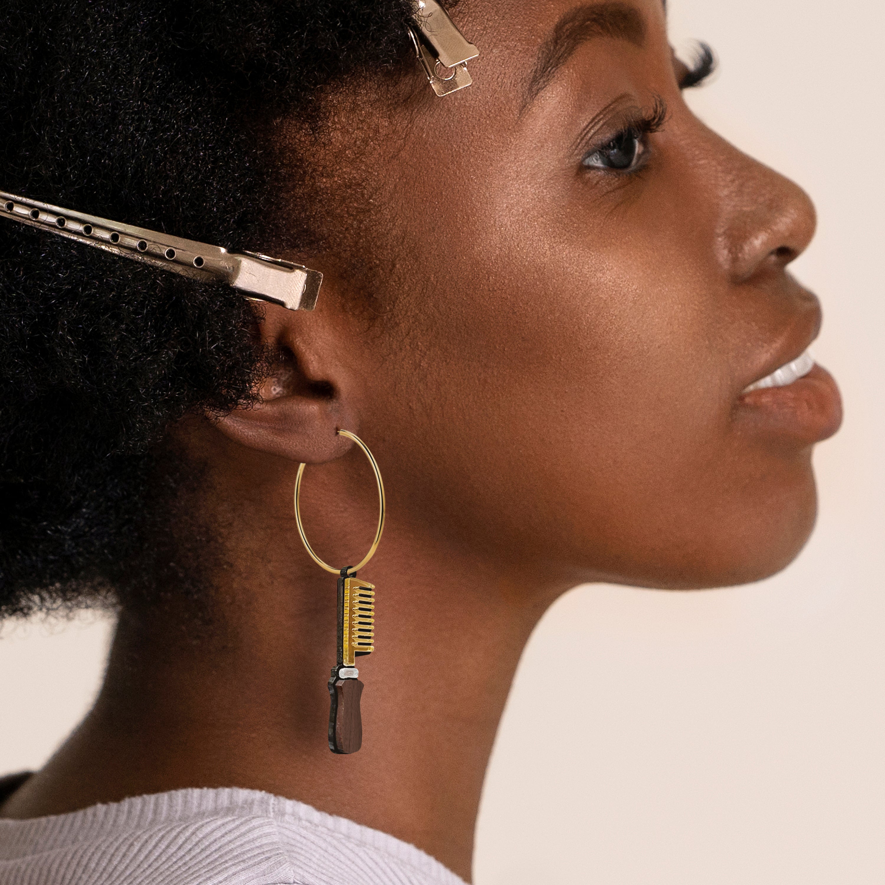 "Hot Comb" Earrings