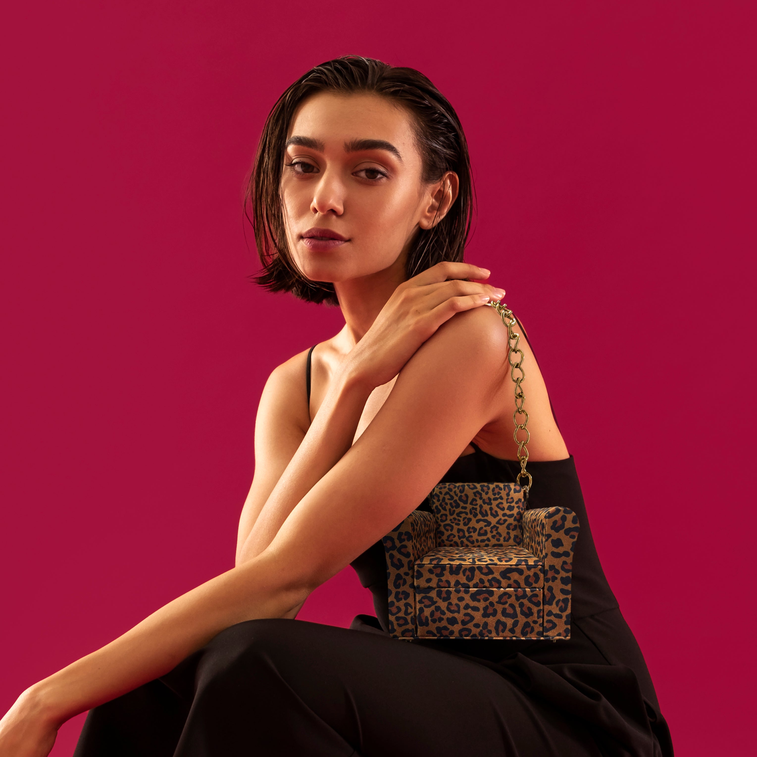 "Leopard" Sofa Chair Purse