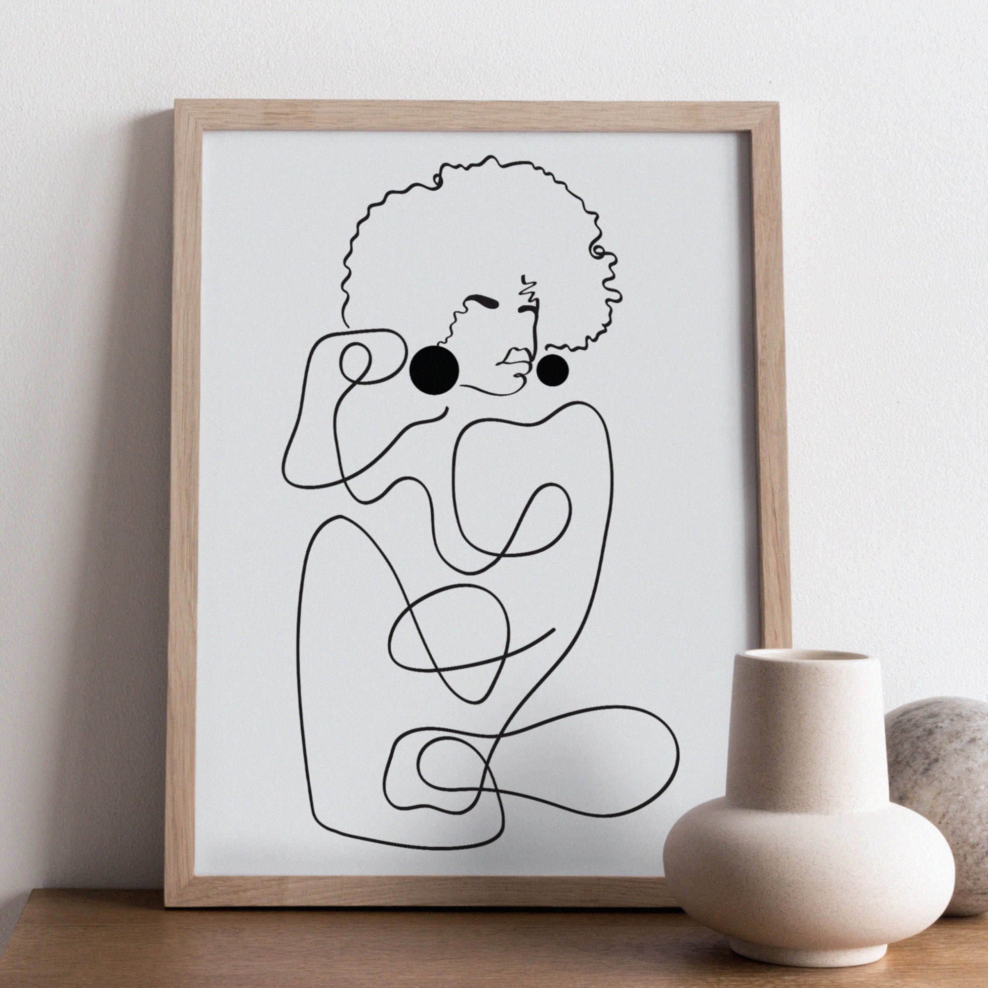 "Matisse Noir No. 1" Print DomoINK .