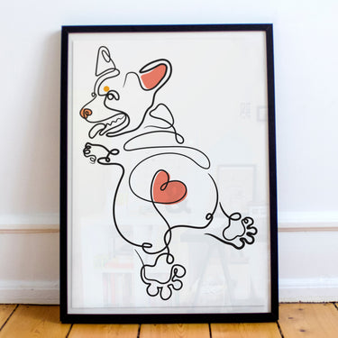 "Corgi Butt" Print DomoINK .