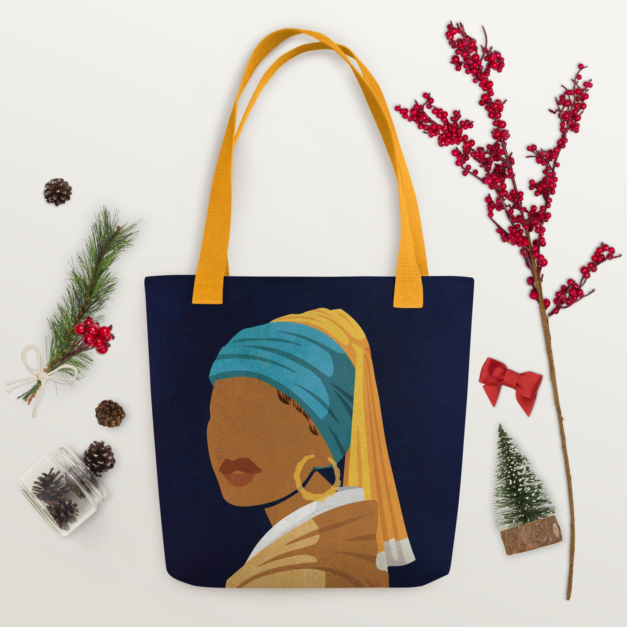 "Girl With The Bamboo Earring" Tote bag